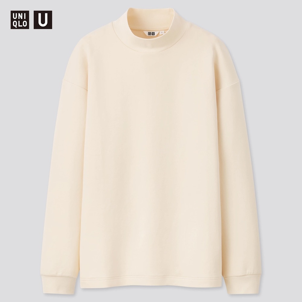 Uniqlo NWT unisex mock neck long sleeve pullover